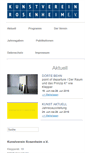 Mobile Screenshot of kunstverein-rosenheim.de